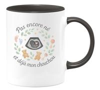 quotedazur - Mug Tu es mon coup de foudre permanent depuis ce fameux 14 février - Tasse Cadeau Amour, Saint-Valentin, Couple Homme - Noir/Céramique