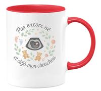 quotedazur - Mug Tu es mon coup de foudre permanent depuis ce fameux 14 février - Tasse Cadeau Amour, Saint-Valentin, Couple Homme - Rouge/Céramique