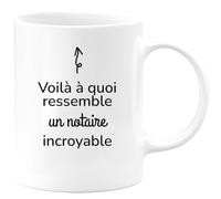 quotedazur - Mug Voilà à Quoi Ressemble Un Notaire Incroyable - Blanc/Céramique