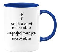 quotedazur - Mug Voilà à Quoi Ressemble Un Project manager Incroyable - Bleu/Céramique