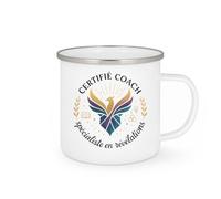 quotedazur - MugCertifié Coach, spécialiste en révélations - Tasse Cadeau Coach Homme - Blanc/Emaillé