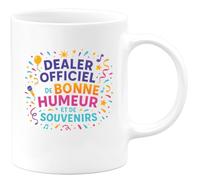quotedazur - MugDealer officiel de bonne humeur et de souvenirs - Tasse Cadeau Animateur Homme - Blanc/Céramique