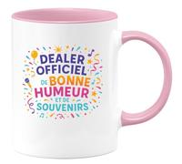 quotedazur - MugDealer officiel de bonne humeur et de souvenirs - Tasse Cadeau Animateur Homme - Rose/Céramique