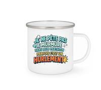 quotedazur - Mugje ne pète pas je murmure dans mon pantalon, parfais c'est un hurlement - Tasse Cadeau Humour Homme - Blanc/Emaillé