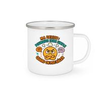 quotedazur - Mugma devise : pourquoi faire simple quand on peut râler - Tasse Cadeau Humour Femme - Blanc/Emaillé