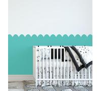 QuoteMyWall Lot de pochoirs pour peinture murale en forme de pétoncles, guide de contour en vinyle amovible, 4 x 50 cm (grand)