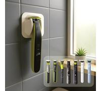Quoti3d Support rasoir mural - Compatible Philips OneBlade toutes versions QP2520 QP2530 QP2620 QP2830 - Fixation adhésive sans perçage - Gain de place salle de bain - Coloris blanc
