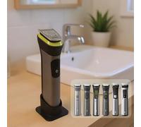 Quoti3D Support vertical pour tondeuse - Compatible avec Philips Multigroom et All-In-One Trimmer - Géométrie sur mesure, maintien stable, rangement gain de place - Fabrication française