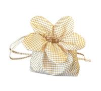 Quotidien Essentiel Sac Seau à Carreaux Coupe-cordon Crossbody Léger pour Gym Travail Quotidien Essentiel Épaule Légère, jaune
