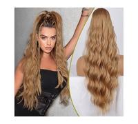 Quotidienne Extensions de queue de cheval synthétiques for femmes Postiche de queue de cheval synthétique longue et ondulée et moelleuse, naturel et doux pour Femmes(Borwn)