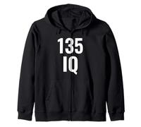 Quotient d'intelligence IQ 135 Sweat à Capuche