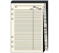 QUOVADIS Recharge répertoire téléphonique blanc 8x12,5cm pour TIMER 14 720005Q