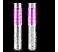 QUOXO 2 pcs LED Bottle Service Light, Lampe à Main pour la décoration de fête d'anniversaire de Club (Violet)