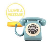 QUOXO Livre d'or Audio pour la Mode de Mariage avec Signe LED RVB Gratuit, Livre d'or Enregistrement téléphonique Message Vocal personnalisé pour Votre fête de Mariage (Bleu)