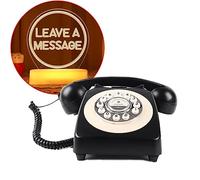 QUOXO Livre d'or Audio pour la Mode de Mariage avec Signe LED RVB Gratuit, Livre d'or Enregistrement téléphonique Message Vocal personnalisé pour Votre fête de Mariage (Noir)