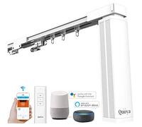QUOYA QL500 Rail de rideau électrique intelligent, rail motorisé avec application, voix, télécommande 【Réglable jusqu'à 3 mètres】【Moteur WiFi compatible avec Alexa, Google, Siri, Apple Watch】