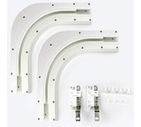 Quoya Rail de rideau intelligent, coude à 90 degrés (pour modèle QL500 uniquement) (non compatible avec les modèles AT5810 et QL600)