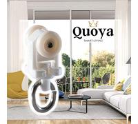 Quoya Rail de rideau intelligent - Modèle QL500 - 24 crochets de rideaux supplémentaires (pour modèle QL500 uniquement) (non compatible avec AT5810 et QL600)