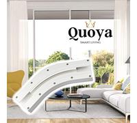 Quoya Rail de rideau motorisé électrique intelligent - 135 degrés (2 x coudes de 135 degrés) (pour modèles AT5810 et QL600 uniquement) (non compatible avec QL500)