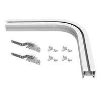 Quoya Rail électrique intelligent QL600/AT5810 - Jeu de coude à 90 degrés en aluminium (1 coude à 90 degrés avec accessoires) (ne fonctionne pas avec le modèle QL500)