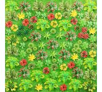 QUOZUO Lot de 100 mini arbres miniatures - Forêt tropicale - Matériau de base miniature - Mini plantes artificielles pour loisirs créatifs, paysages de jardin, chemin de fer, sable, architecture,