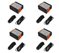 Qupdjxukis 4X ETC-974 Mini Régulateur de Température Réfrigérateur Thermostat Régulateur Thermorégulateur Thermocouple Double Capteur