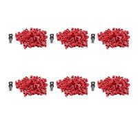 Qupdjxukis 600 PièCes SéRies Rouge RJ45 Port Ethernet LAN Hub Anti-PoussièRe Bouchon Bouchon Protecteur de Blocage avec Serrure et Clé PropriéTaires