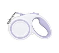 Quppa Laisse Rétractable pour Chien-3-5m Nylon Hautement Réfléchissant,Poignée Caoutchoutée Antidérapante,sans Enchevêtrement 360°,Compatible avec Chiens Jusqu'à 30kg,M Violet