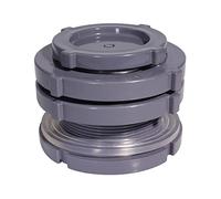 QuQuyi Raccord adaptateur de réservoir d'eau en PVC de 7,6 cm avec bouchons pour barils de pluie, aquariums, étangs (lot de 1)