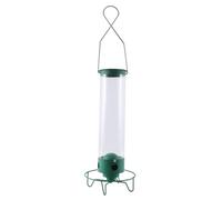 QUR Mangeoire à Oiseaux Sauvages à L'Épreuve des Écureuils Patio Extérieur Mangeoire à Oiseaux Suspendue en Fer Forgé A