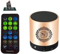Quran Digital Speaker - Mp3 Player Translator, Bluetooth, Usb Portable Rechargeable, 8Gb Tf Fm With Remote Control (Gold)