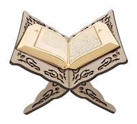 Quran Holder pliable pliable Quran Holder Stand Book Book Stand Muslim Bible Magazine Cookbook for Display Prayer Reading Chapel 9.8x8.1x6.7 '' Couleur en bois