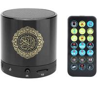 Quran Mp3 Digital Speaker - Rechargeable Portable Player With Remote Control, 8Gb Tf Fm Translator, Usb, Black