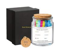 Quran Verse Jar - Spiritual Comfort Verses | Prayer Bottle | Paper + Glass Material 6.5x9cm - For Christmas Easter Baptism - Creative Emotional Scripture Jars For Reflection Encouragement - Gi