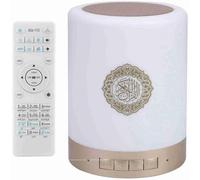 Quranic Night Light, Quran Bluetooth Speaker With Led Color Changing Lamp Remote Control Wireless Bluetooth Quran Speaker With 8G Tf Card