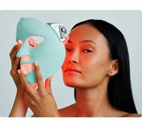 Qure Masque de soin de la peau LED avec 5 modes différents (thérapie par lumière rouge, lumière ambre et thérapie par lumière bleue) Un appareil avec paramètres et traitements personnalisables.