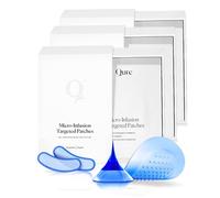 Qure Micro-Infusion Anti Wrinkle Patches for Smile Line, Frown lines, Under Eye Bags, Puffiness, Crow's Feet - Retinol, Caffeine, Peptides - Dissolvable for Overnight Use - 24 Pairs
