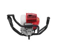 Qurib Tarière à essence 2 temps 52 cc 100/150/200 mm 2 CV | Foret de jardin professionnel - Embrayage centrifuge - Foret ergonomique - Pour clôture et jardin - 8,5 kg