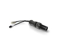 QuRJ45 Passive adapter, Waterproof RJ-45 socket 160mm with power plug adapter