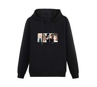 QURUMBAGH Bigbang Made Let's Not Fall in Love Mens Hoodies Pullover Hoody Black Sweatershirt XL