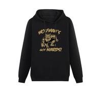 QURUMBAGH Wolfman'S Got Nards Funny Monster 80S Movie Scary Horror Wolf Mens Hoodies Pullover Hoody Black Sweatershirt L