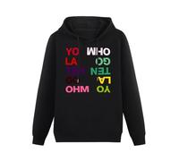 QURUMBAGH Yo La Tengo Mens Hoodies Pullover Hoody Black Sweatershirt S