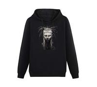 QURUMBAGH Yolandi of Die Antwoord Mens Hoodies Pullover Hoody Black Sweatershirt XXL