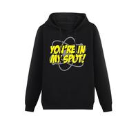 QURUMBAGH You're in My Spot Mens Hoodies Pullover Hoody Black Sweatershirt M