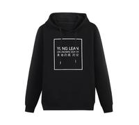 QURUMBAGH Yung Lean Unknown Death Mens Hoodies Pullover Hoody Black Sweatershirt XXL