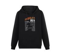 QURUMBAGH Zombieland Survival Rules Mens Hoodies Pullover Hoody Black Sweatershirt M