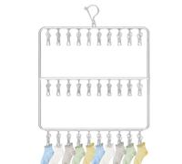 Qurygin Cintre à Chaussettes pour Le séchage - Cintre de séchage en Acier Inoxydable, étendoir à Linge, cintres pour sécher Les Serviettes, Soutien-Gorge, Lingerie
