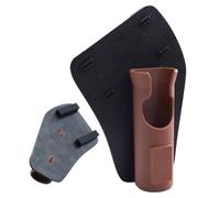 Qurygin Holster de Canne à pêche - Support de Canne pour Ceinture de pêche - Portable Coulissant dans l'étui pour la pataugeoire en Plein air Kayak Banque randonnée Surf Dock, Marron, Refer to