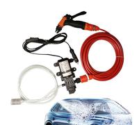 Qurygin Machine de Lavage de Voiture - Nettoyeur Haute Pression électrique - Outils de Nettoyage électrique 12 V pour Patio, Bateau, Camping-Car, Roue, allée, Camion, pneus Automobiles