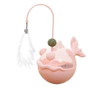 Qurygin Mangeoire puzzle pour chat, boule d'herbe à chat d'intérieur | Jouet puzzle pour l'entraînement à l'alimentation de la stimulation mentale, soulagement de l'ennui, intérieur et extérieur